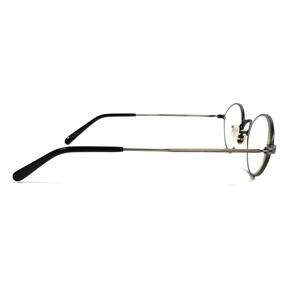 Vintage Oliver Peoples Eyeglasses Frames Tillie P Pewter with Clip-ons 43-21-130